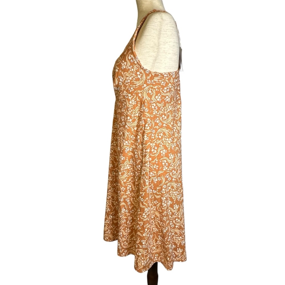 Patagonia Amber Dawn Dress Hillside‎ Trails Toasted Peach Sundress NWT Large - Picture 5 of 13